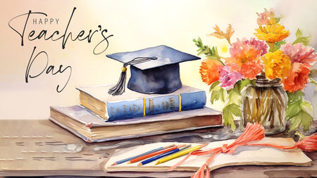 Happy Teacher's Day Poster Designの素材