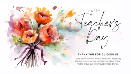 Happy Teacher's Day Poster Designの素材