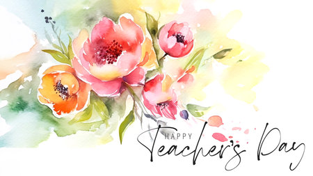 Happy Teacher's Day Poster Designの素材