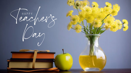 Happy Teacher's Day Poster Designの素材