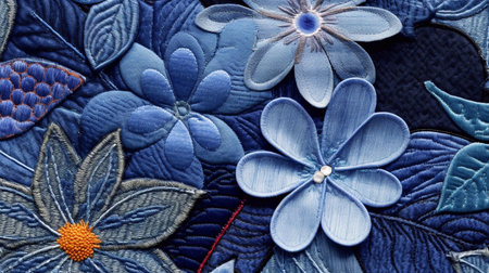 Fabric texture with flowers. tissue, textile, cloth, fabric, material, texture. photo studioの素材