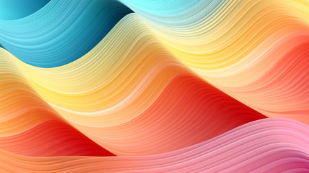 Colorful abstract background with wavy linesの素材
