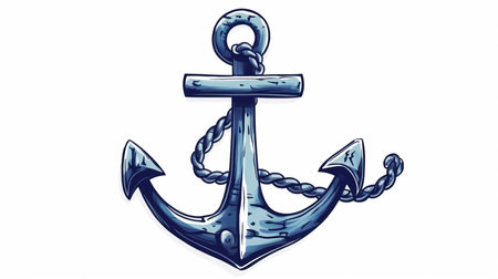 Happy Columbus Day with Blue Caravel floating on the sea wavesの素材