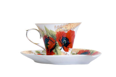 Porcelain Antique Tea Cupの写真素材