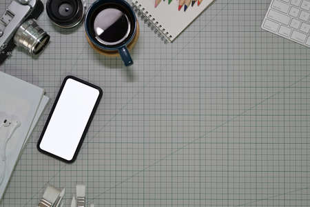 Artist creative designer workspace and copy spaceの写真素材