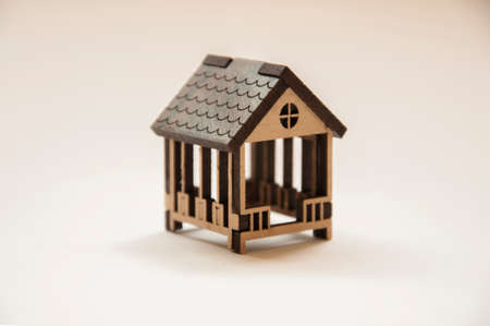 wooden Pergola maquetteの写真素材