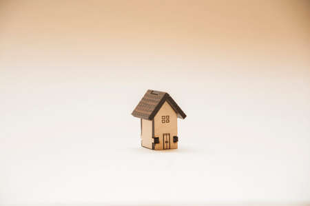 wooden house Maquetteの写真素材