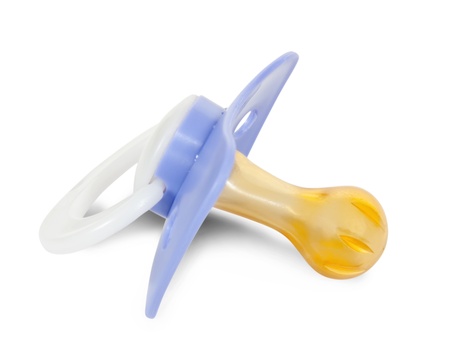 pacifier. Isolated over white background with clipping path