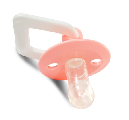 pacifier. Isolated over white background