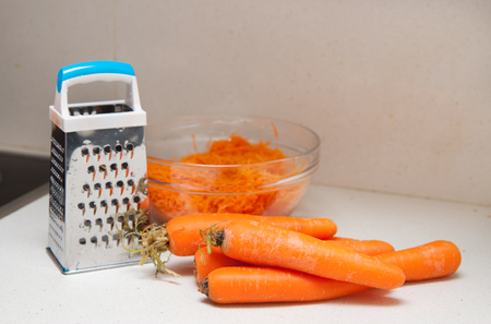 Healthy dish of carrots in  dish の写真素材