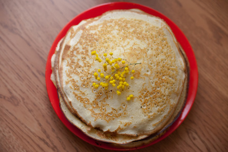 traditional Russian  pancakes on Shrove Tuesday.