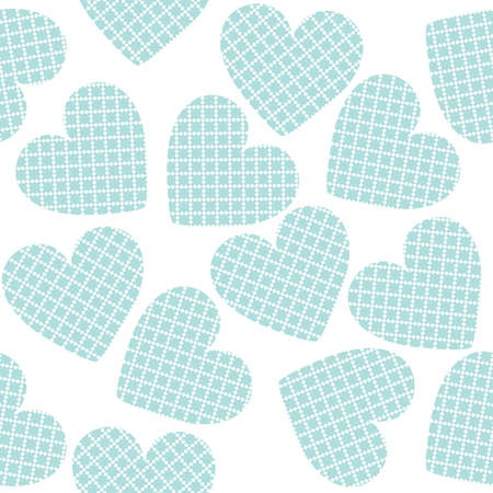 Seamless pattern with stylish hearts. St Valentine's day background. Trendy hearts for your designs.