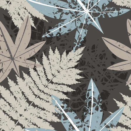 Stylish pattern with  tropical leaves can be used for wrapping, linen, tile, textile, wallpaper and...