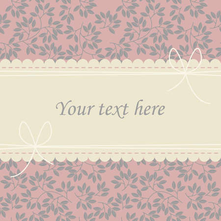 Decorative cover with stylish grey leaves can be used for wedding invitation, greeting card , baby shower and more designs.のイラスト素材