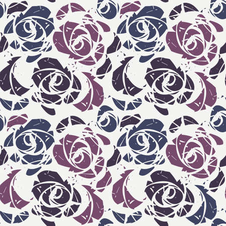 Beautiful seamless pattern with colorful roses  can be used for linen, design fabric, textile and more creative ideas.のイラスト素材