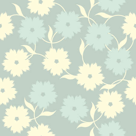 Beautiful seamless pattern with decorative flowers can be used for wallpaper, pattern fills, web page background, surface textures and more creative ideas.のイラスト素材