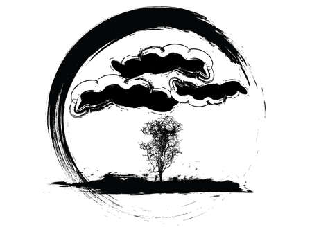 vector illustration of a grunge weather iconのイラスト素材