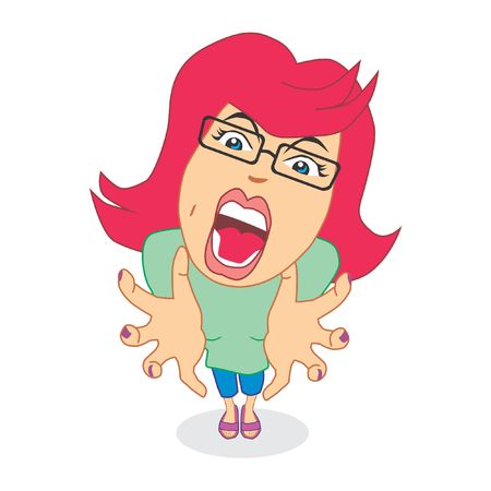 Angry womanのイラスト素材