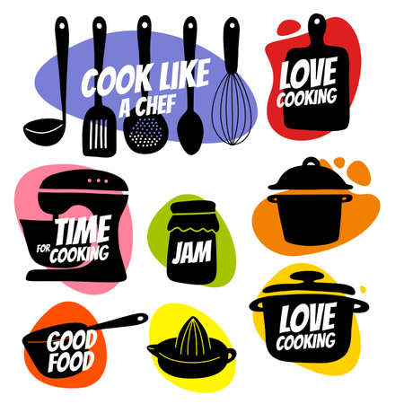 Cooking illustration vector setのイラスト素材