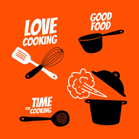 Cooking illustration vector setのイラスト素材