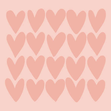 Valentine's beautiful heartsのイラスト素材