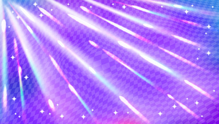 Purple background with rainbow prism light.のイラスト素材