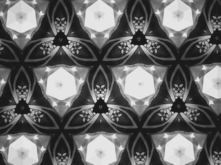 Textile cloth black and whiteの素材