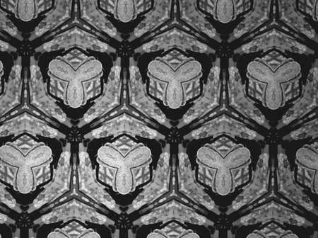 Textile cloth black and whiteの素材