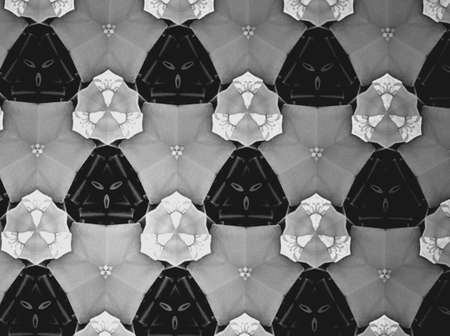 Textile cloth black and white