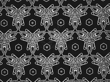 Textile cloth black and white