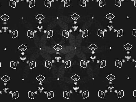 Textile cloth black and white