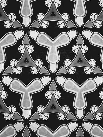 Textile cloth black and white