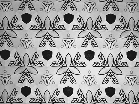 Textile cloth black and white