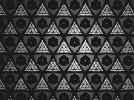 Textile cloth black and whiteの素材