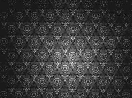 Textile cloth black and whith