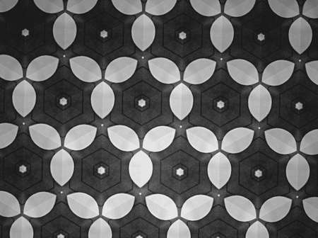 Textile cloth black and white