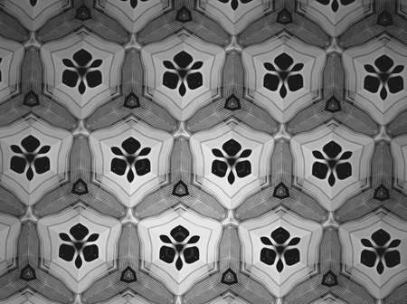 Textile cloth black and whiteの素材