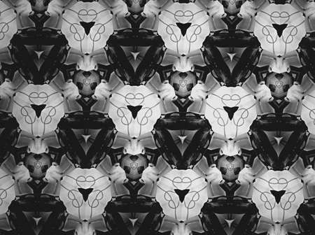 Textile cloth black and whiteの素材