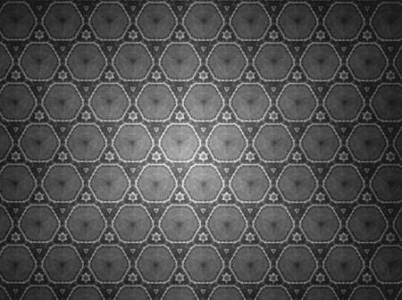 Textile cloth black and white