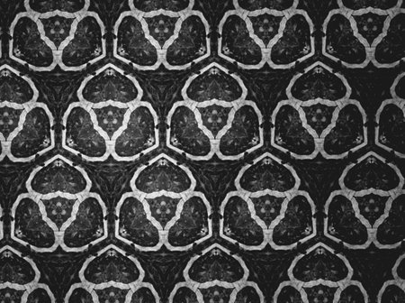 Textile cloth black and whiteの素材