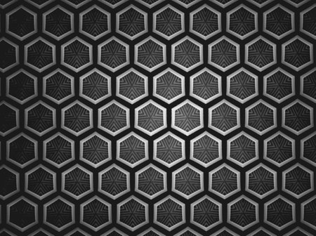 Textile cloth black and whiteの素材