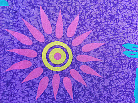 Textile cloth colorful