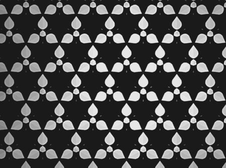 Textile cloth black and white