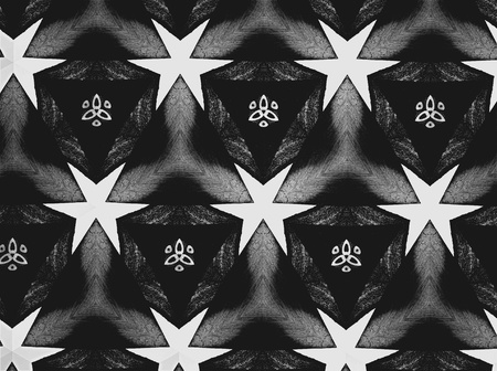 Textile cloth black and whiteの素材