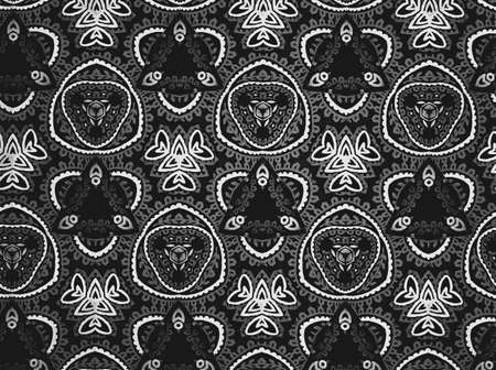 Textile cloth black and whiteの素材