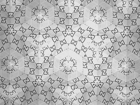 Textile cloth black and white