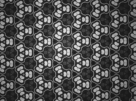 Textile cloth black and white