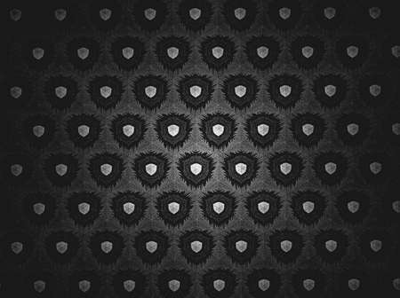 Textile cloth black and white
