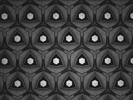 Textile cloth black and whiteの素材