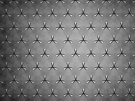 Textile cloth black and white